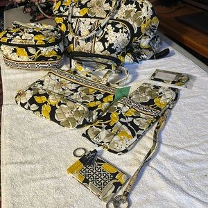 Vera Bradley used weekend bag and accessories